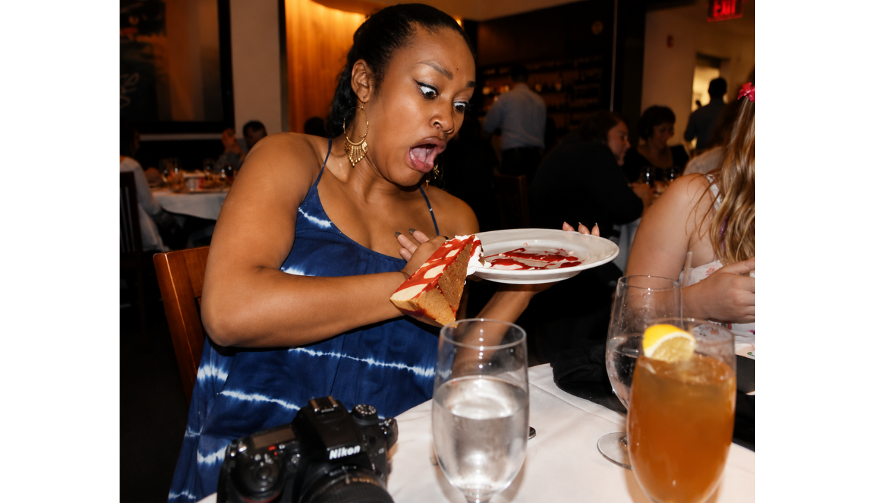 9. Dessert slips away from the plate