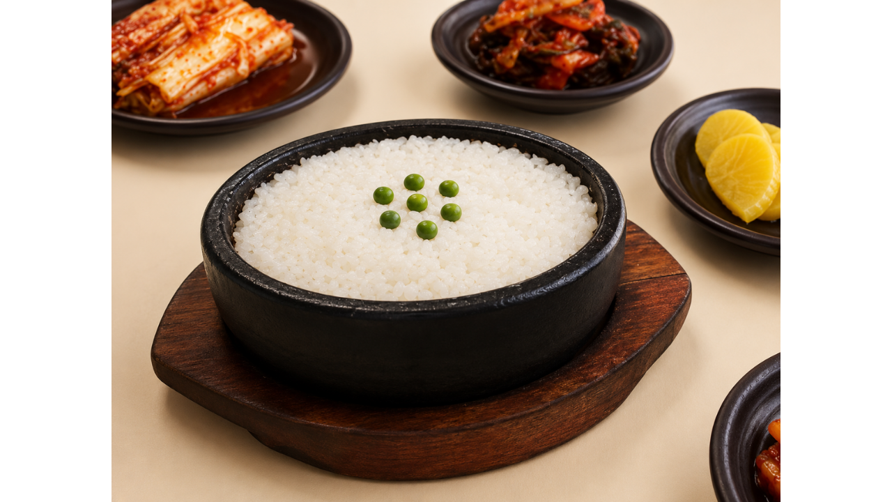 10. Rice dish with floating peas