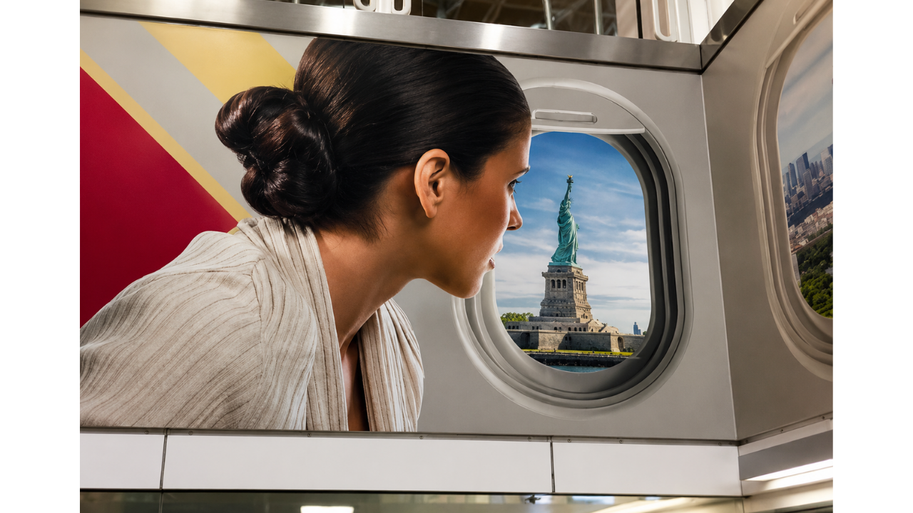 7. Airline ad with a very low view