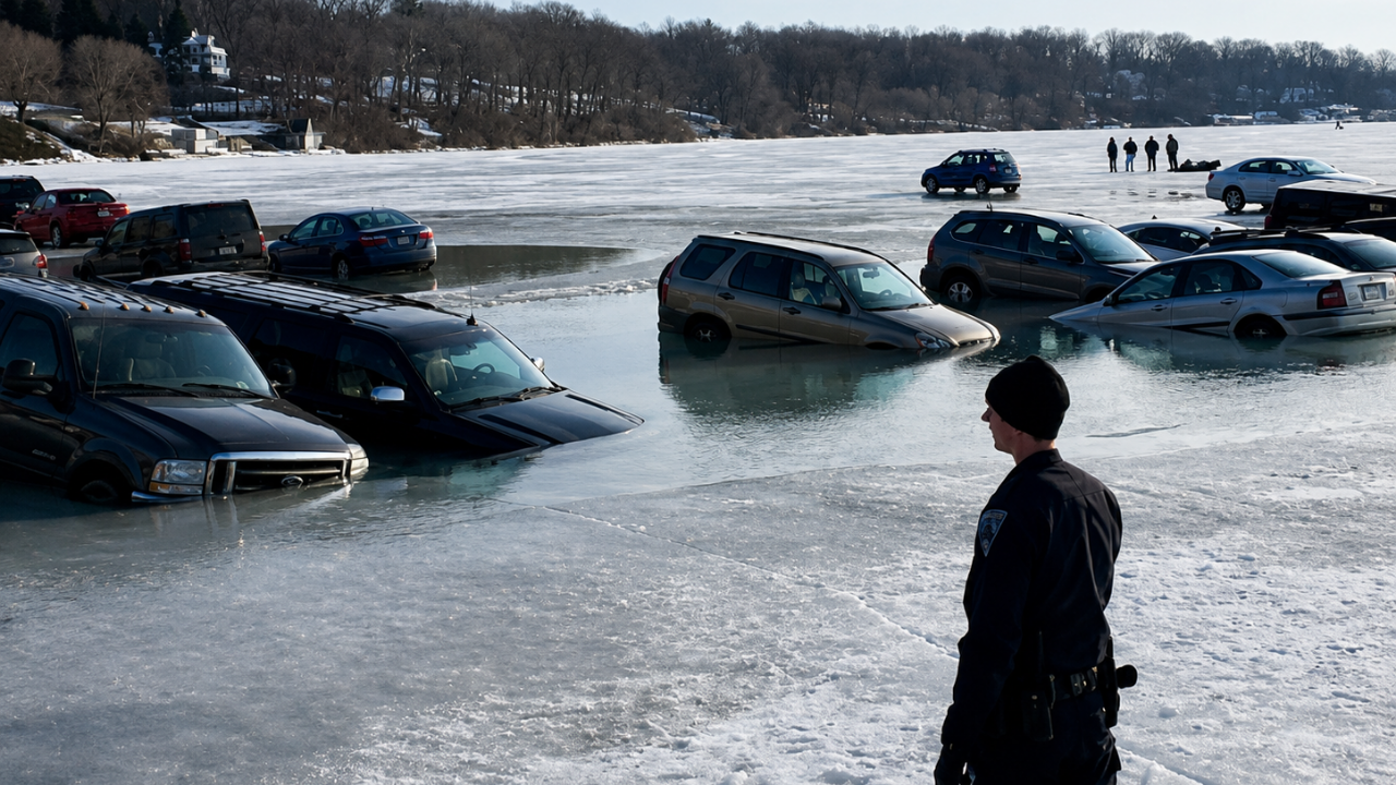 2. Parking on Ice Never Ends Well