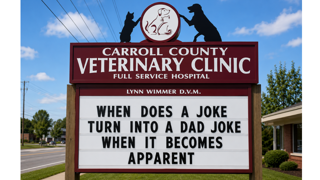 10. Dad jokes getting a clinic spotlight