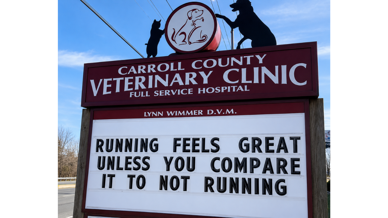 7. Running joke about sore knees