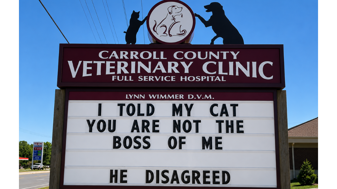 1. Cats treating humans like household staff