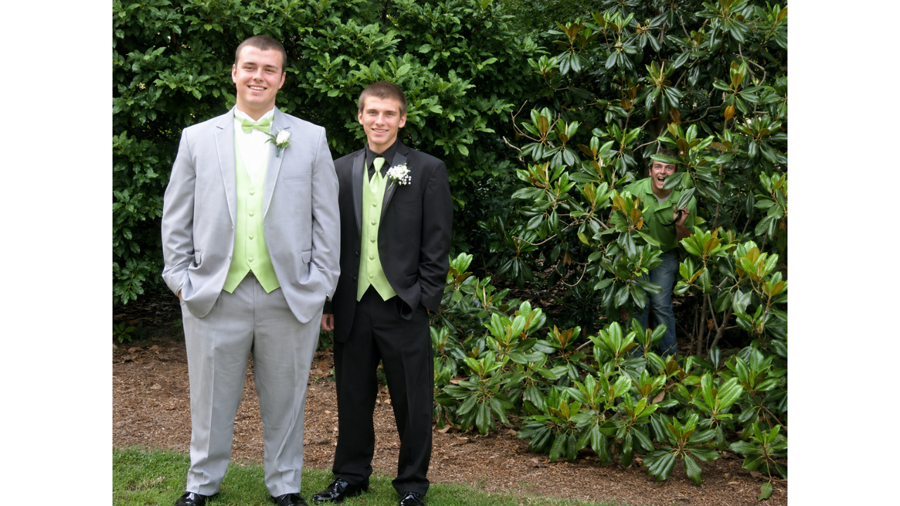 9. Bush photobomber appears in the background