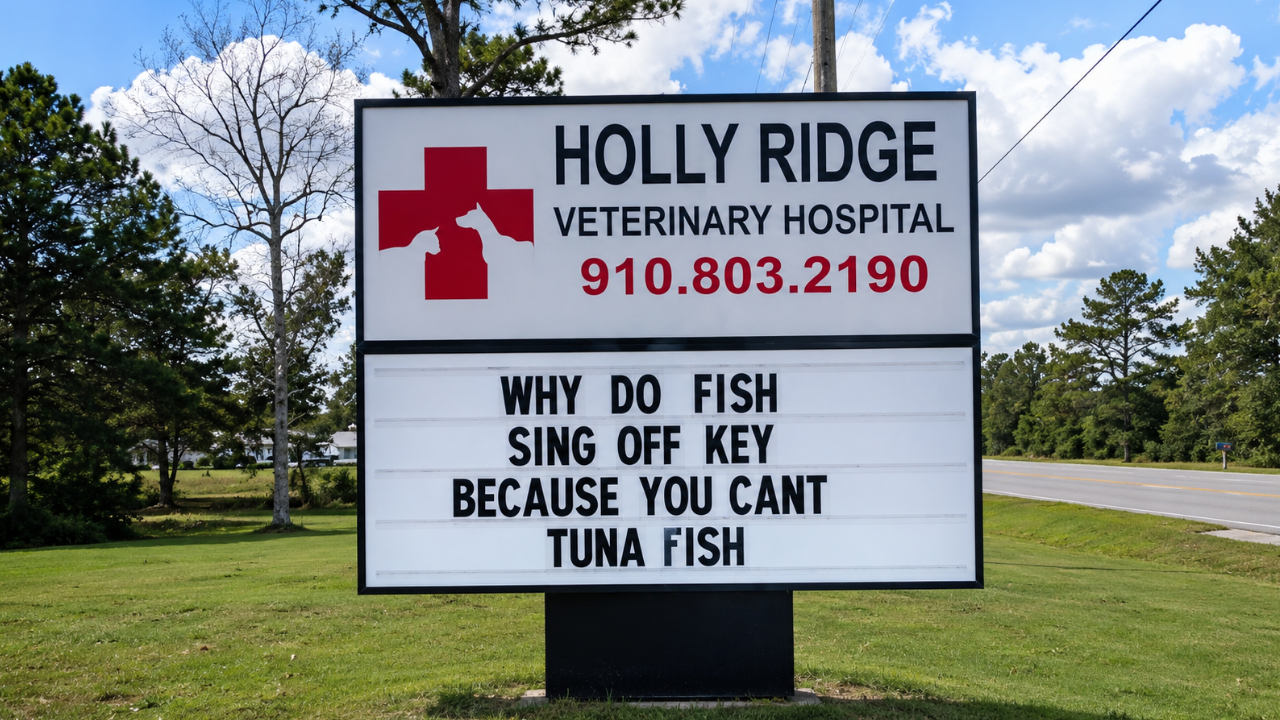 6. The fish that could not carry a tune
