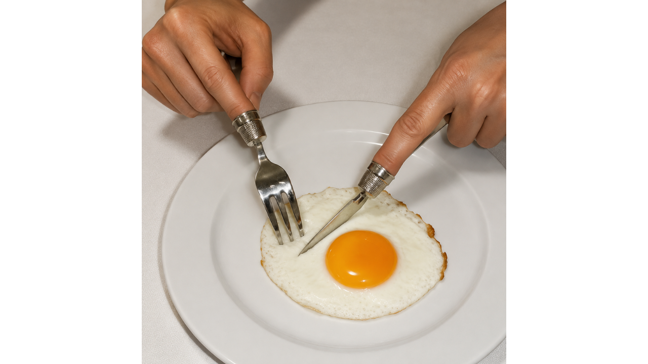 11. Finger cutlery for a very unusual meal