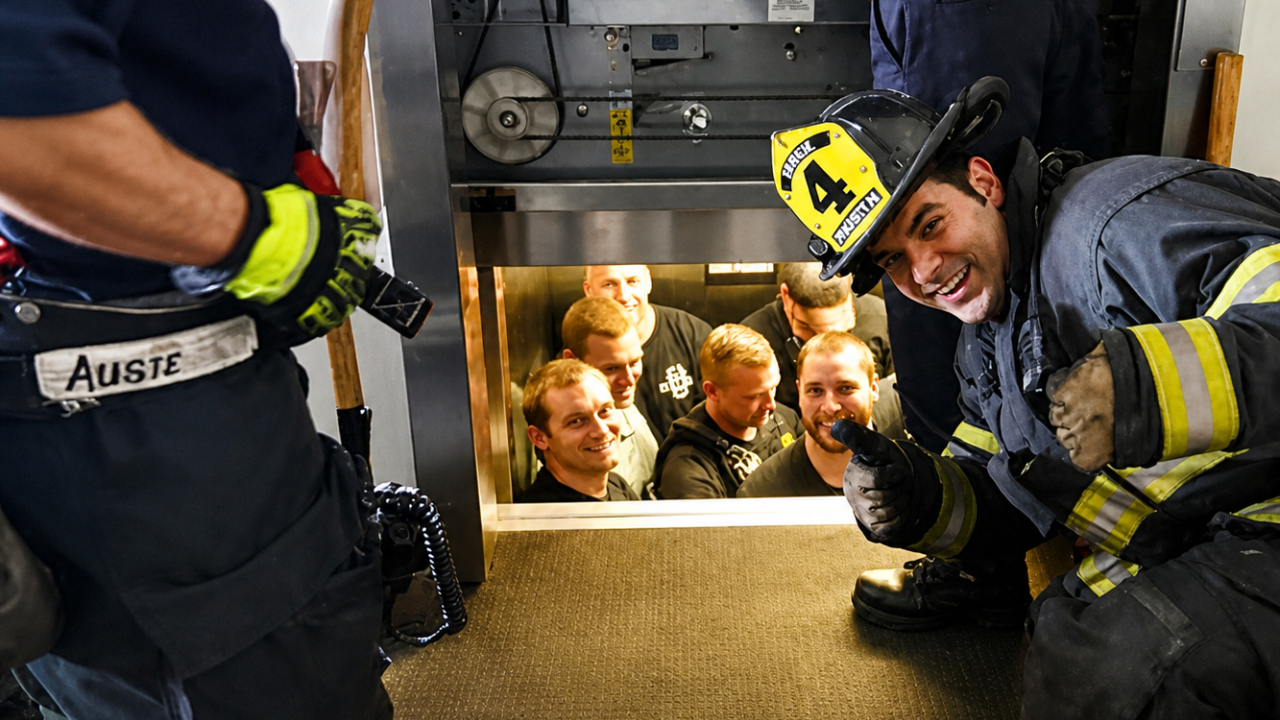 3. Firefighters Rescuing… the Police