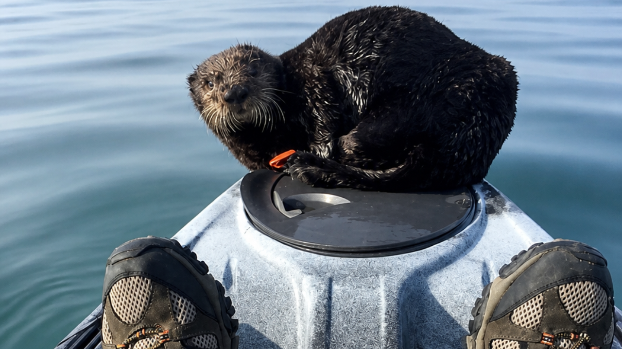 13. An Otter That Just Needed a Break
