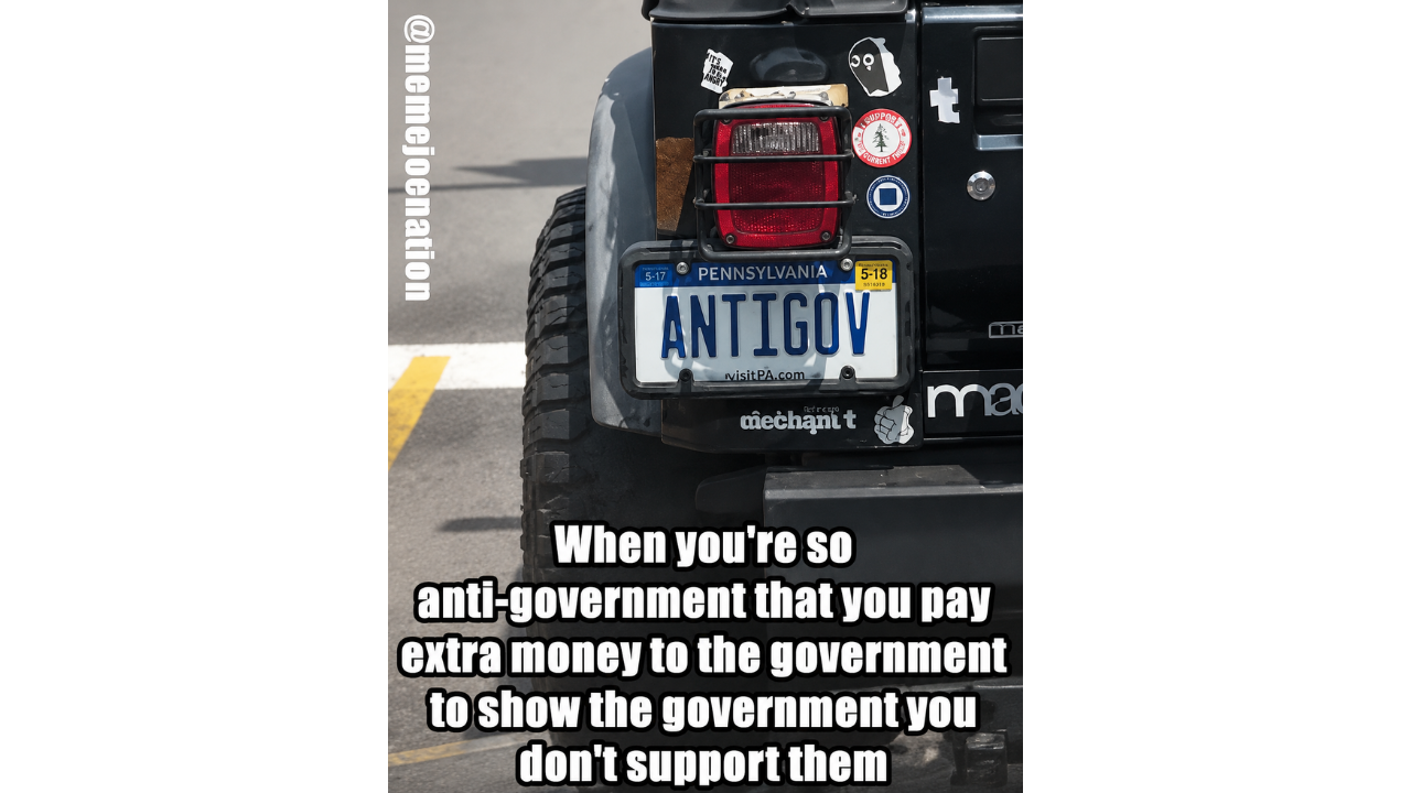 3. License Plate Rebellion Gone Wrong