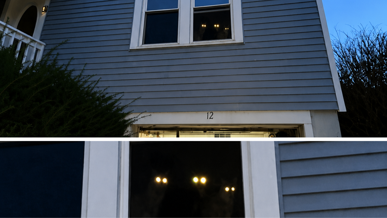 5. An Owner's Glowing Cat Trio