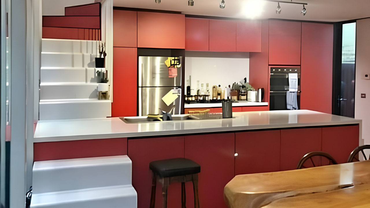 2. The Kitchen-Staircase Hybrid
