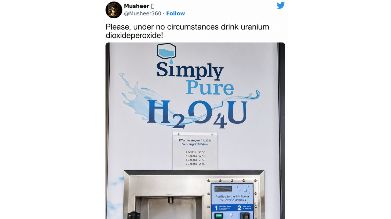 9. When Chemistry Ruins a Water Company Logo