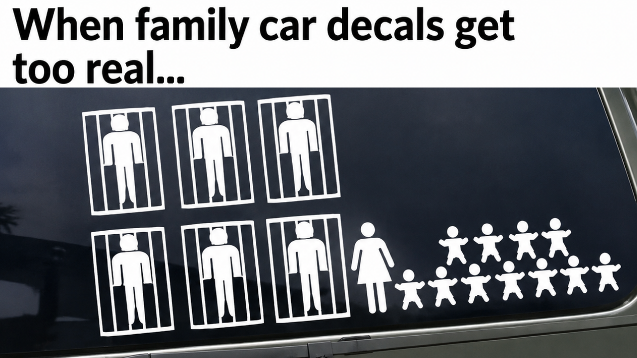 14. The Surprisingly Honest Family Car Decal