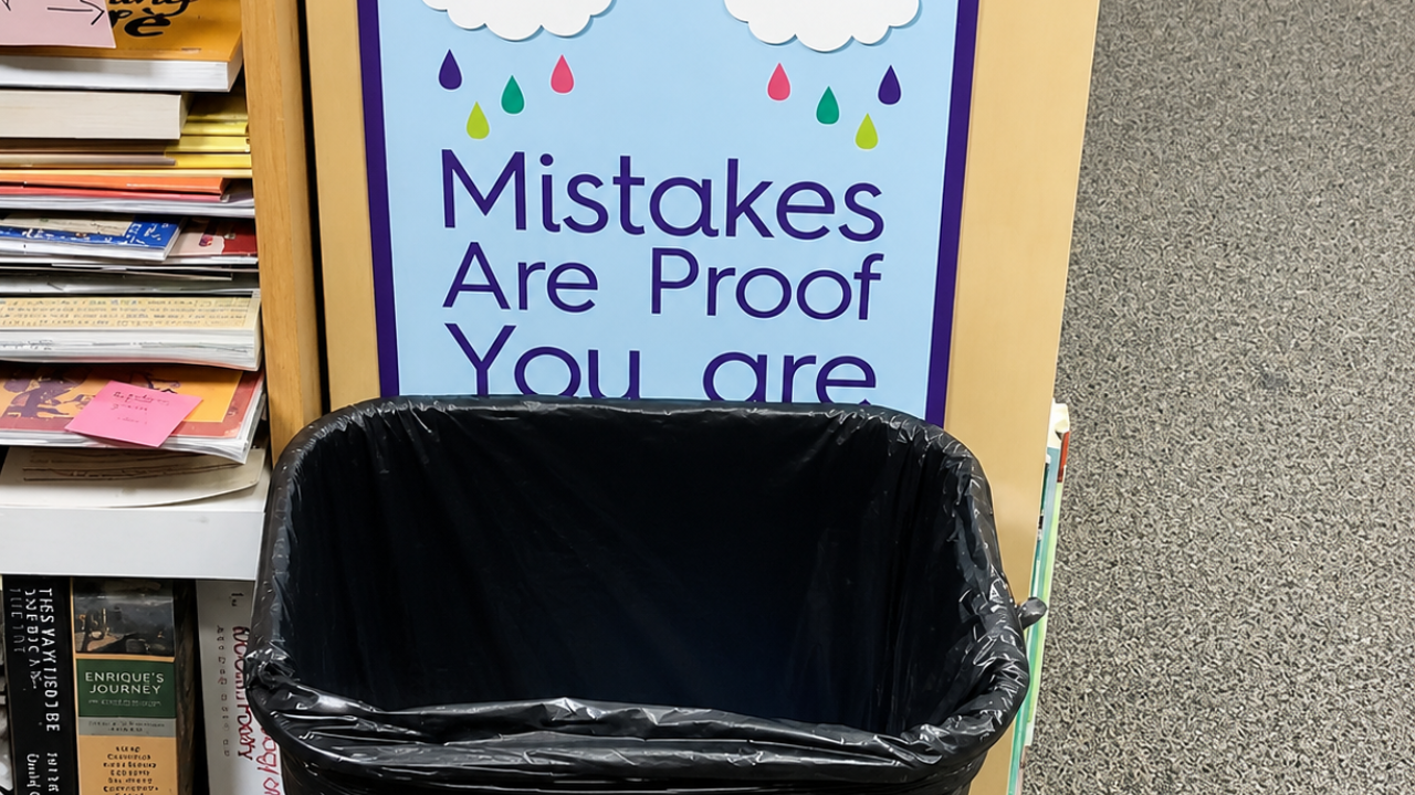 7. "Mistakes Are Proof You Are Trash"