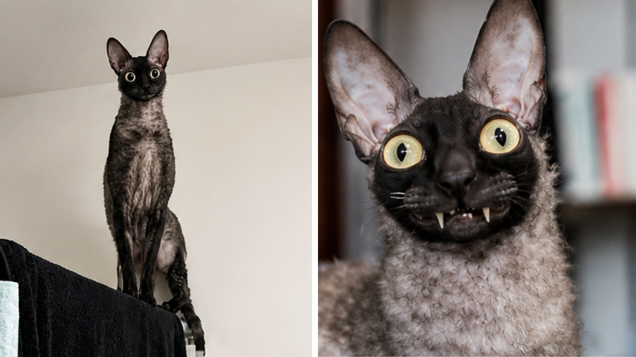 4. The Cat That Looked Like a Horror Movie Creature