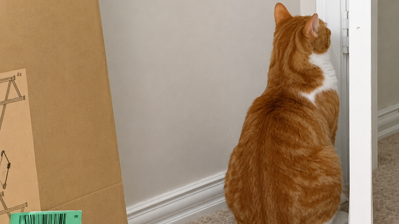 19. The Cat That Wouldn’t Stop Staring at the Wall