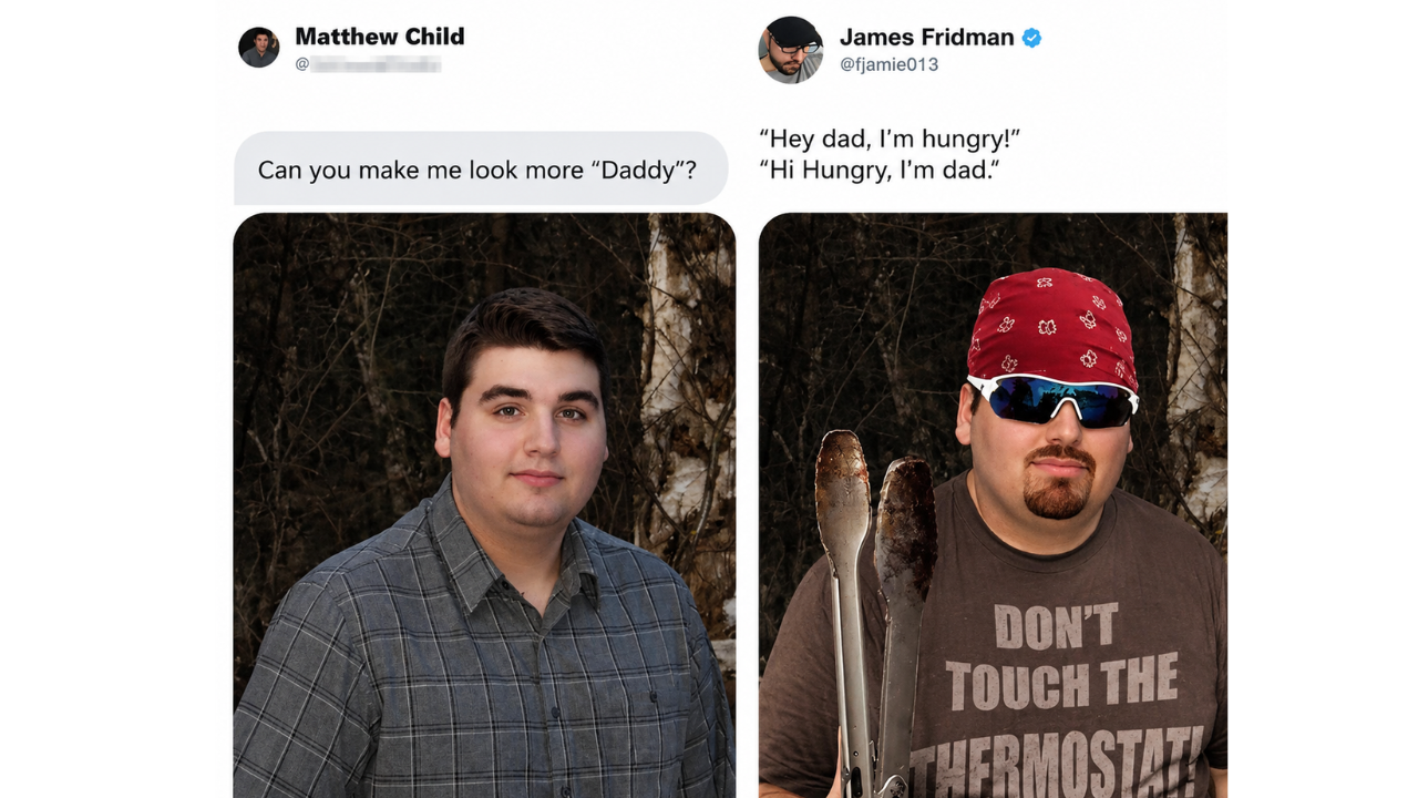 6. From innocence to dad energy instantly