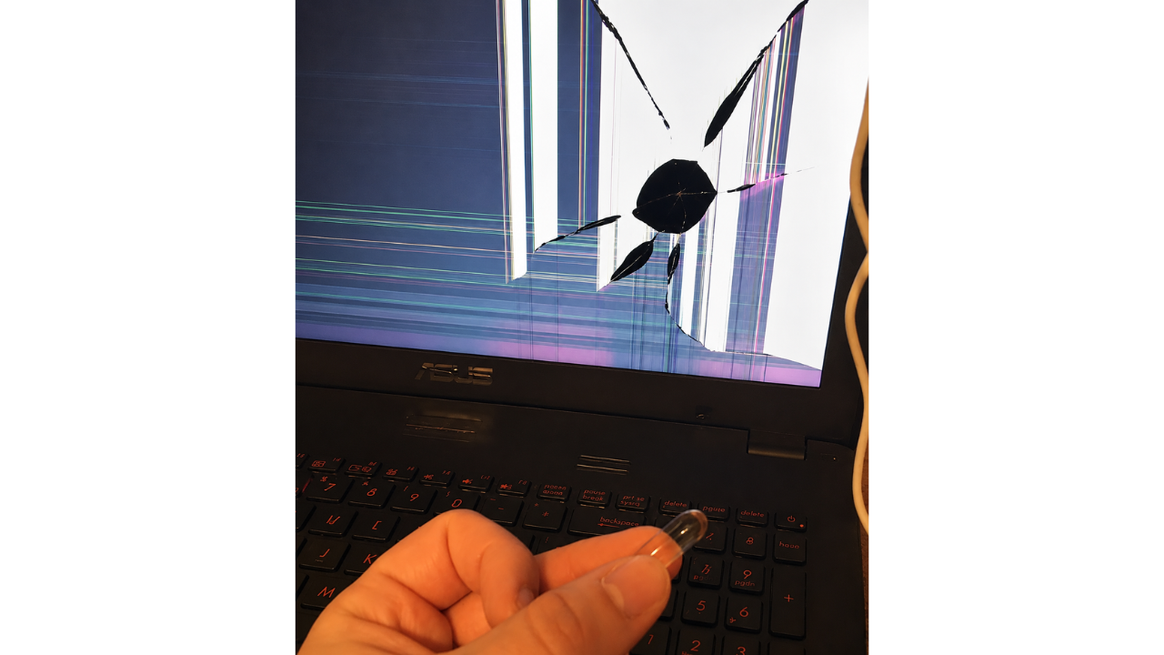 11. The Laptop Screen Paid the Price