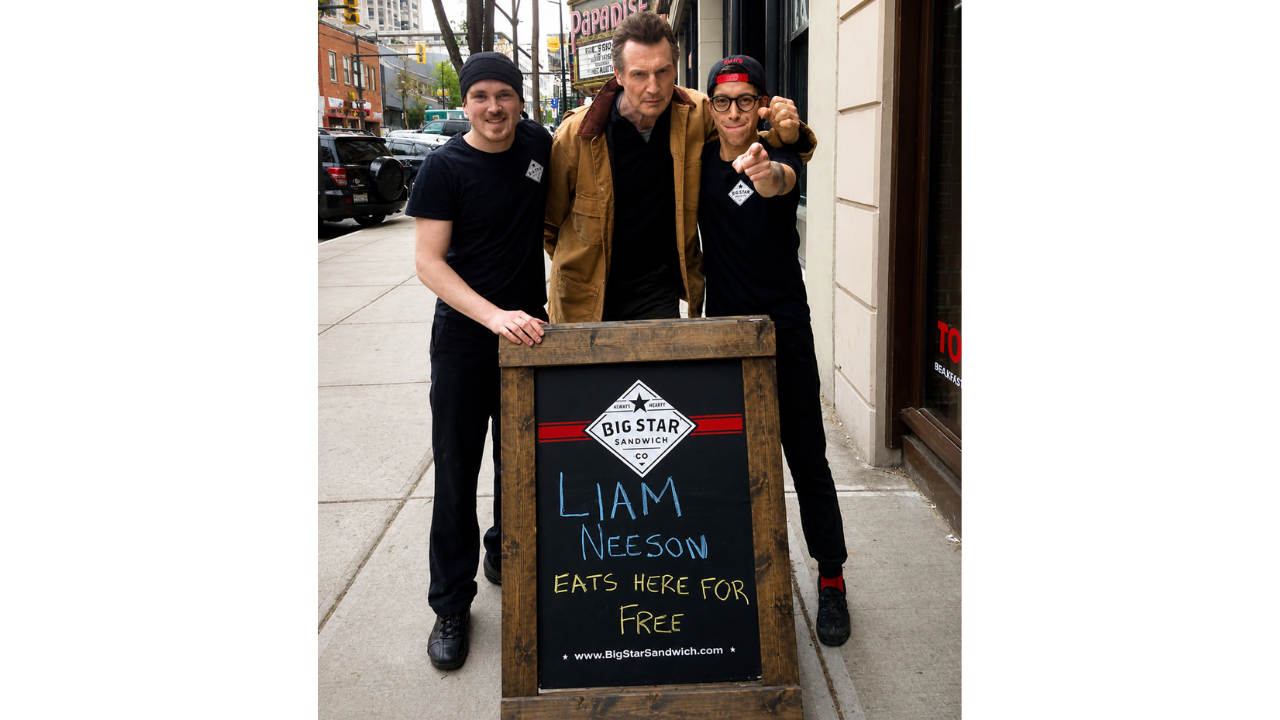 1. A Surprise Celebrity Stop at a Sandwich Shop