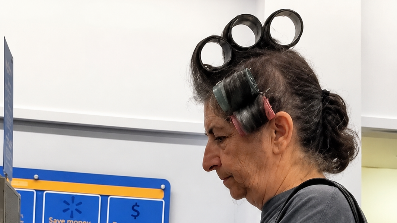 2. Hair Rollers and Grocery Goals