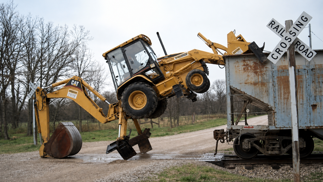 3. Showing Off a Risky Tractor Trick