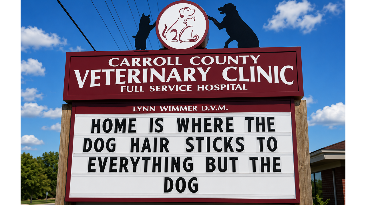 13. Home is where the dog hair is