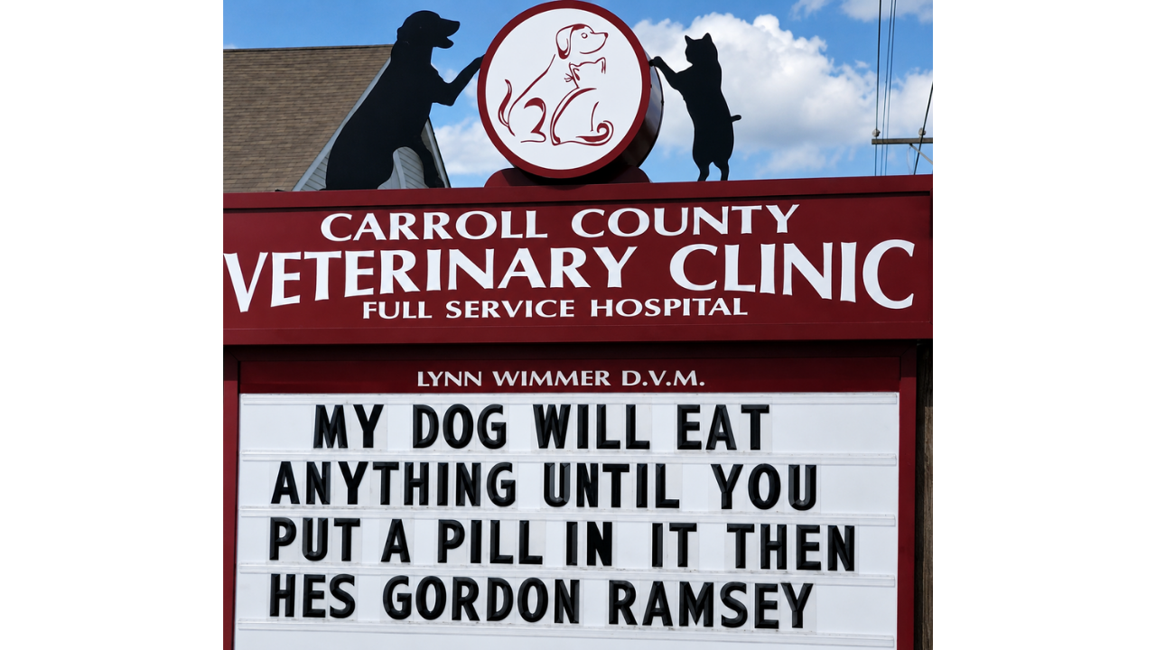 4. A veterinary visit worthy of Gordon Ramsay