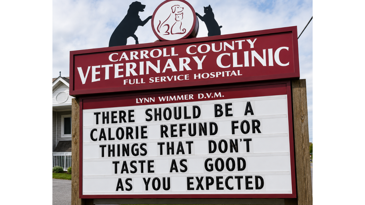 11. One calorie refund, please