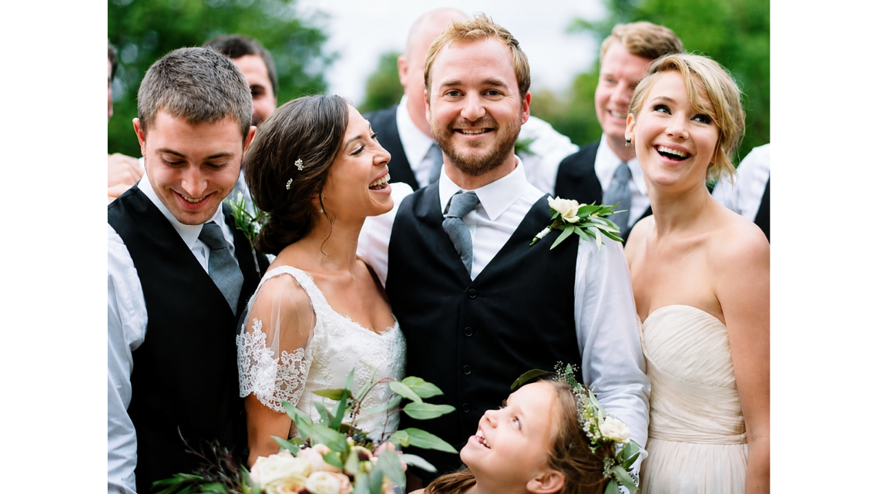 7. A famous bridesmaid with a playful side
