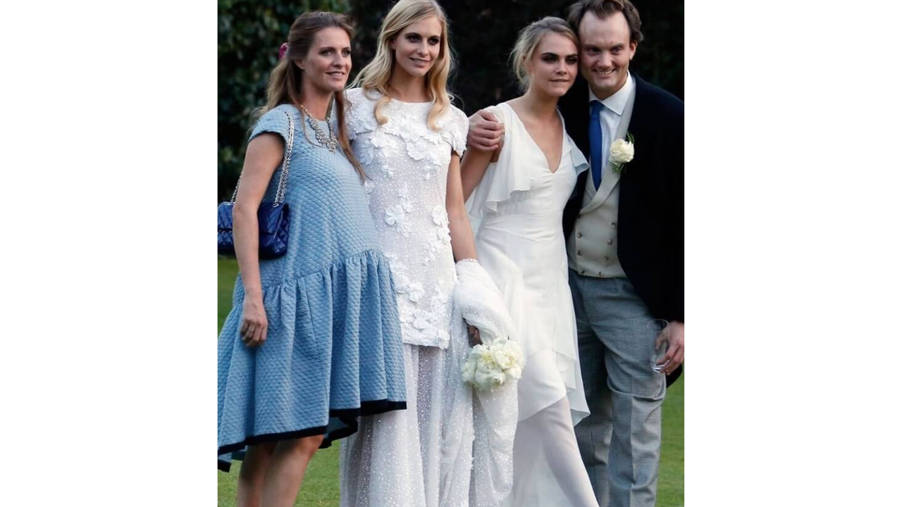 13. A white dress that raised a wedding question