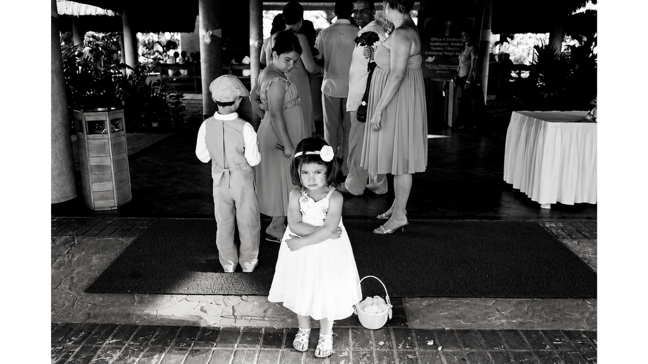 1. A flower girl who had reached her limit
