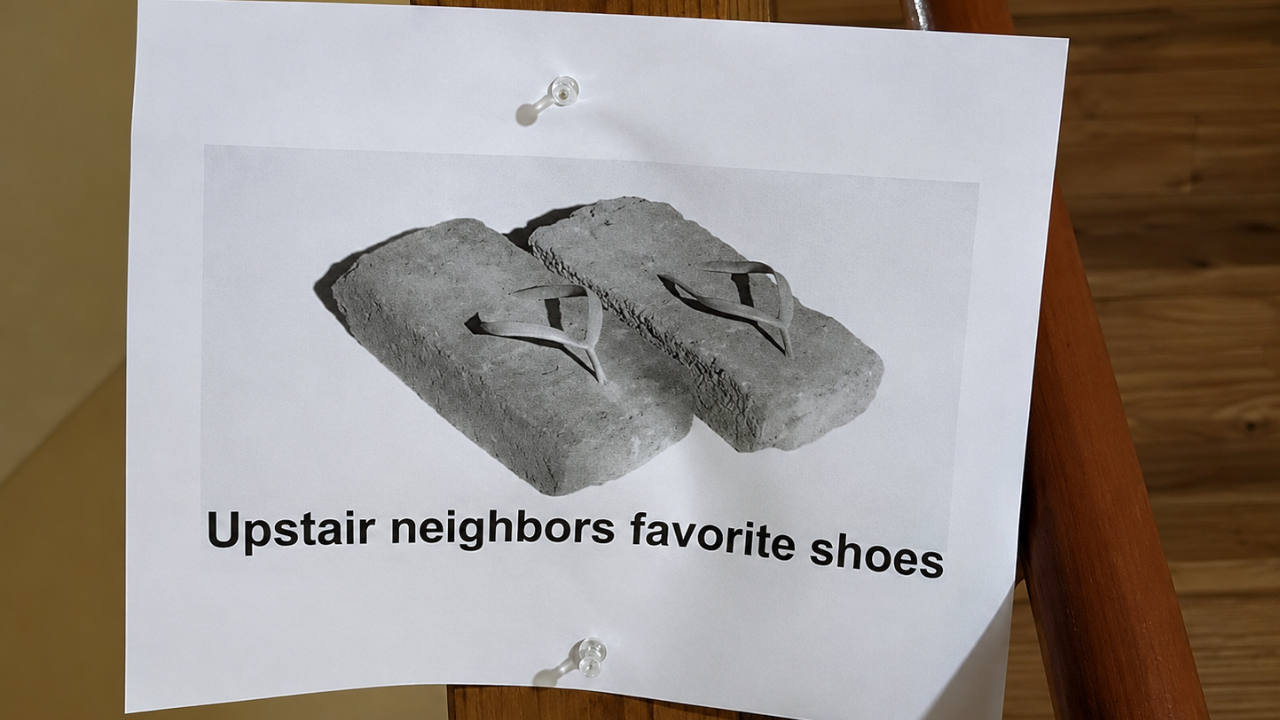 5. The Funniest Way to Complain About Noisy Neighbors