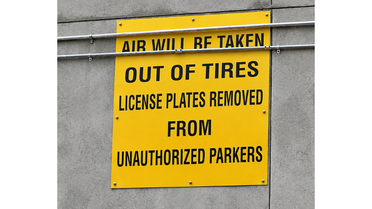 4. Parking problems handled personally