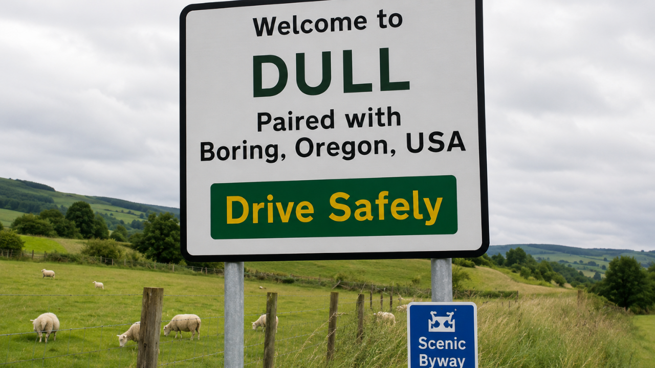 9. Sister cities with ironic names